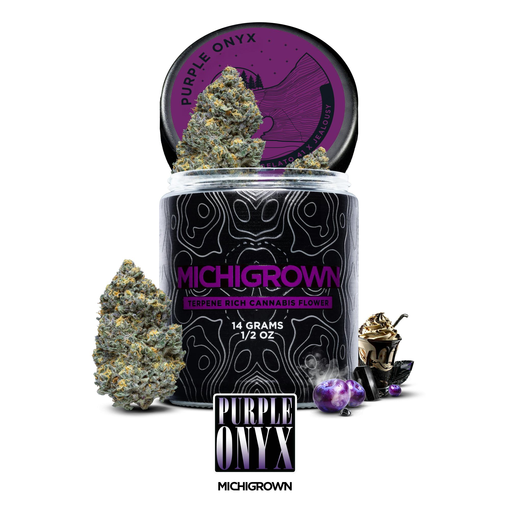 PURPLE ONXY - 14 GRAMS - PREMIUM FLOWER - JARS by MICHIGROWN