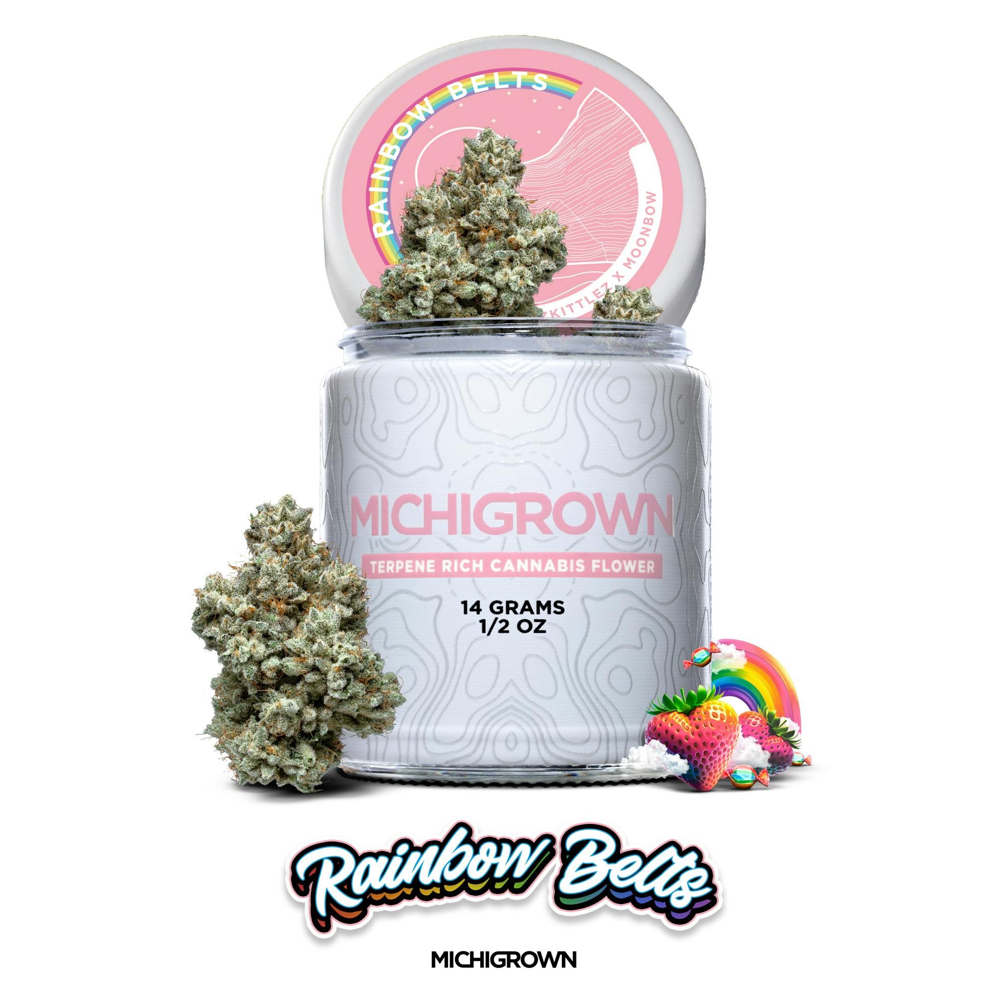 RAINBOW BELTS - 14 GRAMS - PREMIUM FLOWER - JARS by MICHIGROWN