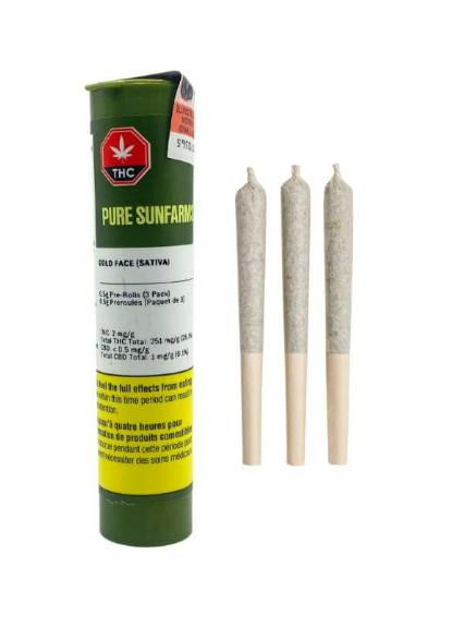 Gold Face | Infused Joints | 0.5g each | 3pk
