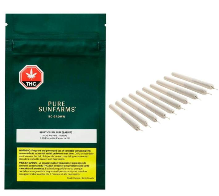 Berry Cream Puff | Minis | 0.3g each | 10pk