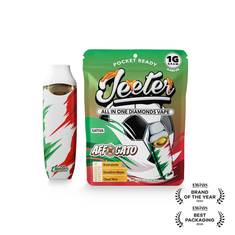 Jeeter Jeeter WC 26 · All-In-One Diamonds Vape · Affogato, All-In-One