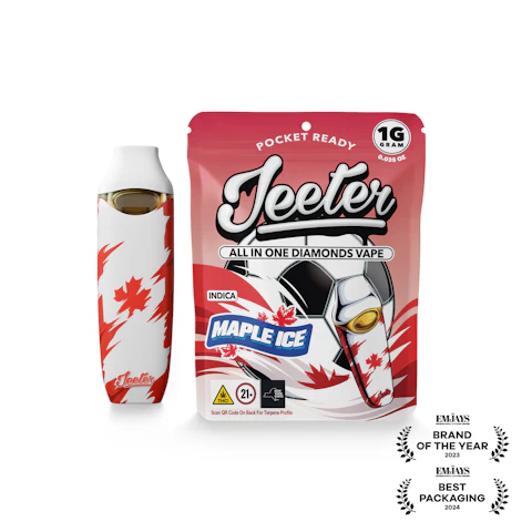Jeeter Jeeter WC 26 · All-In-One Diamonds Vape · Maple Ice, All-In-One