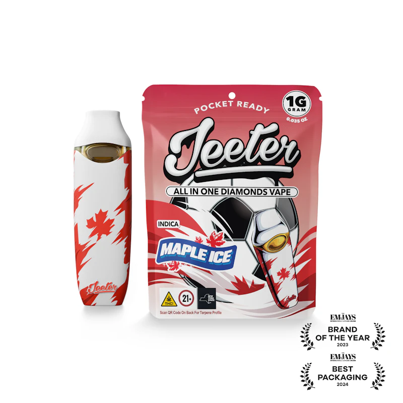 Jeeter Jeeter WC 26 · All-In-One Diamonds Vape · Maple Ice, All-In-One