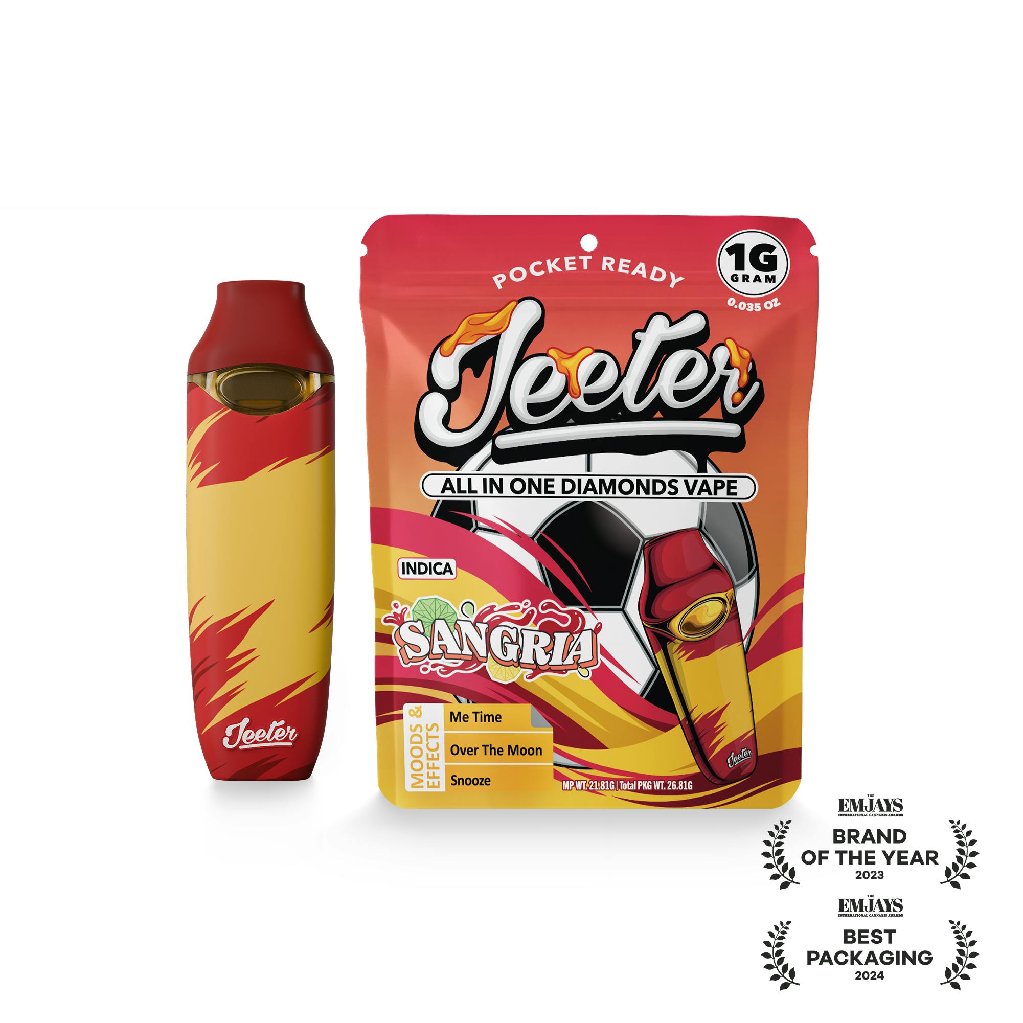 Jeeter WC 26 | All-In-One Diamonds Vape | Sangria by Jeeter