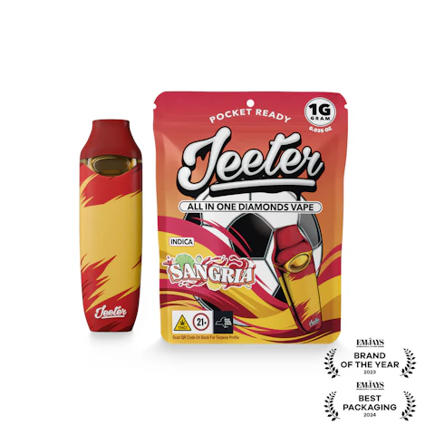 Jeeter Jeeter WC 26 · All-In-One Diamonds Vape · Sangria, All-In-One