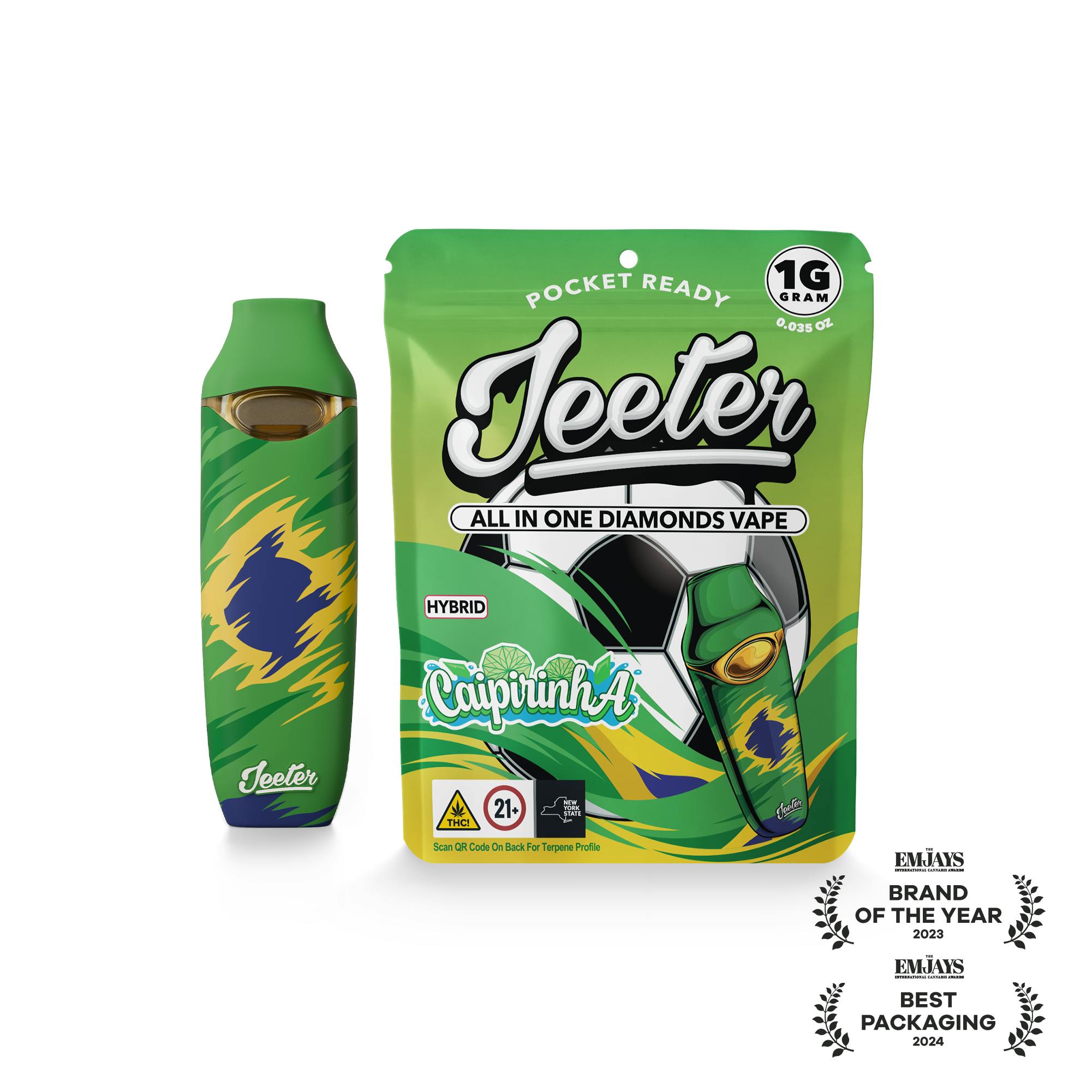 Jeeter WC 26 | All-In-One Diamonds Vape | Caipirinha