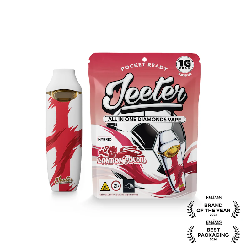 Jeeter Jeeter WC 26 · All-In-One Diamonds Vape · London Pound, All-In-One