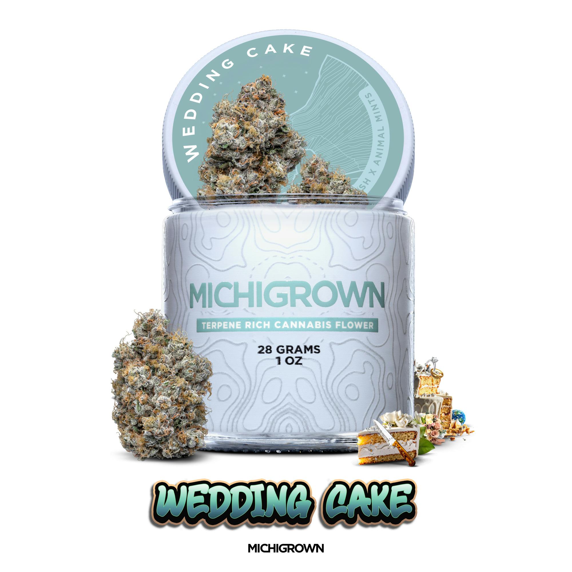 WEDDING CAKE - 28 GRAMS - PREMIUM FLOWER - JARS by MICHIGROWN