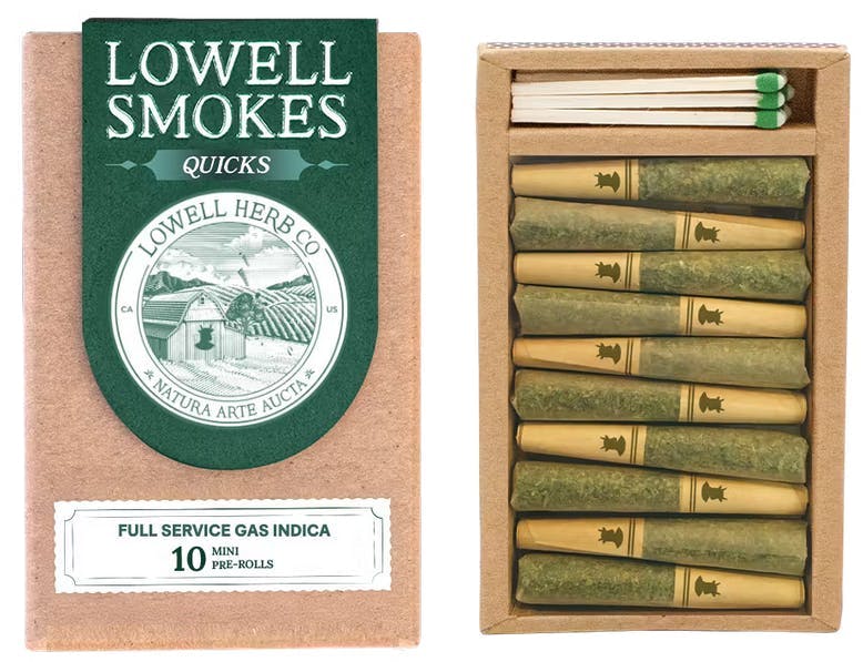 Full Service Gas | Quicks Mini Pre-rolls | 0.35g each | 10pk