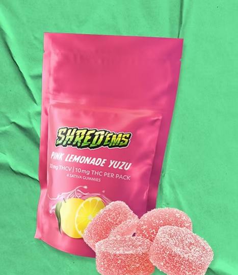 Pink Lemonade Yuzu 2:1 THC:THCv | Gummies | 4pk | 2.5mg/ea