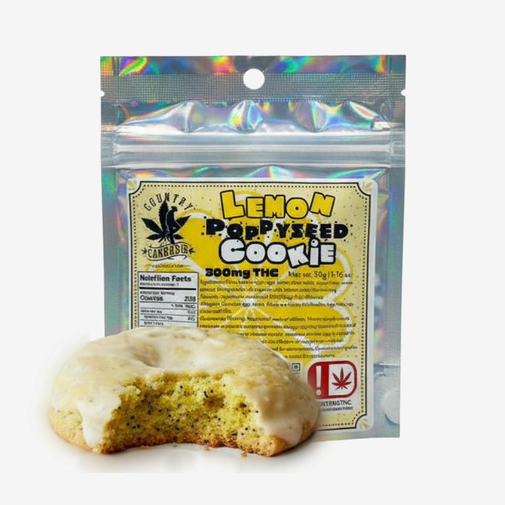 Lemon Poppyseed Cookie | 300mg THC