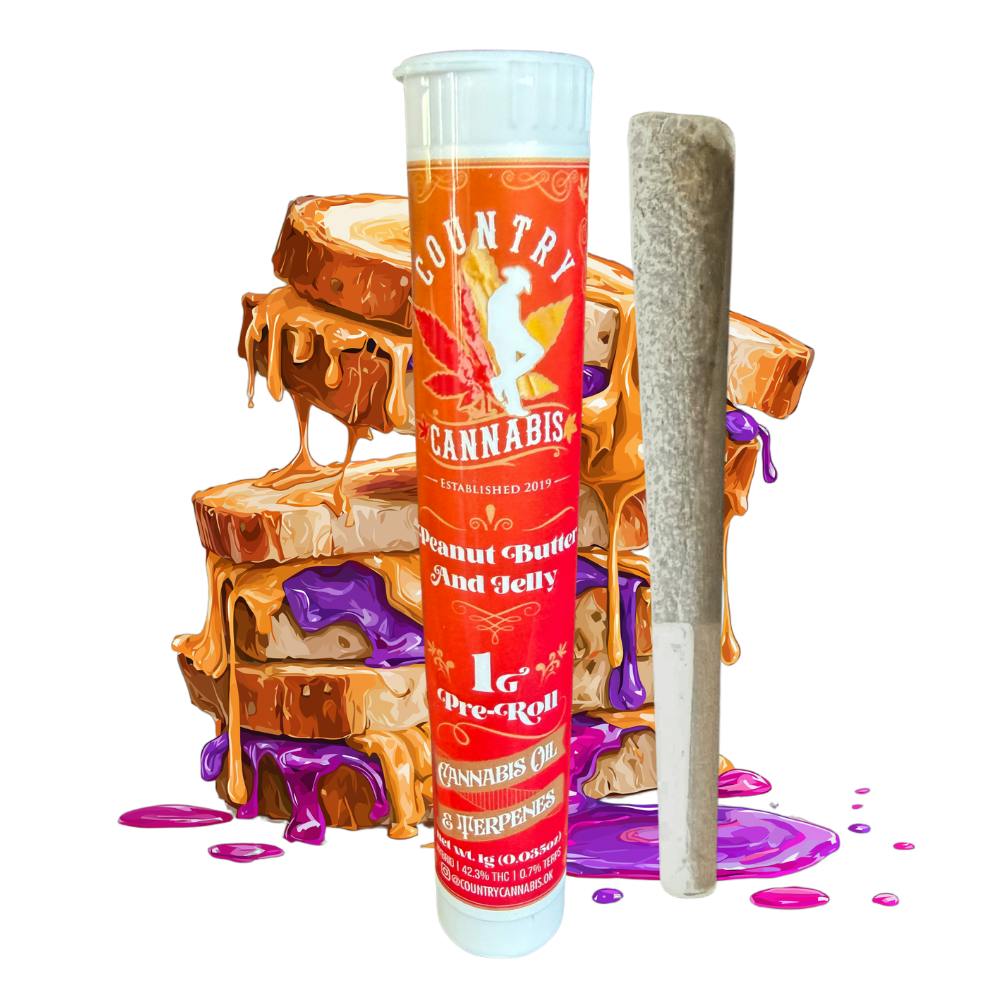 Peanut Butter & Jelly | Infused Pre-Roll | 1G