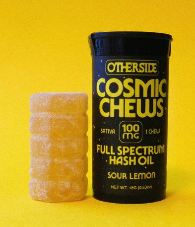 Cosmic Chews Sour Lemon | Gummies | 100mg/ea