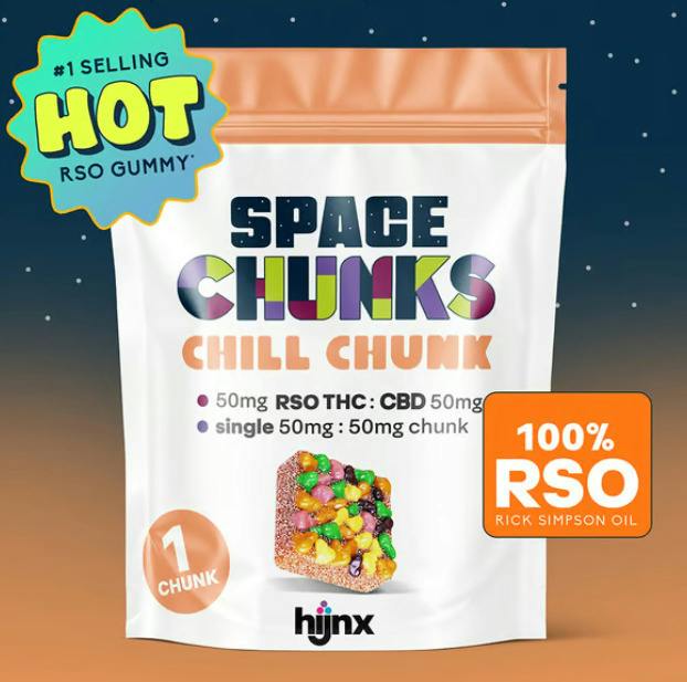 HIJNX | Chill Chunk CBD 1:1 | Edible | 1pk | Gummies | 50mg/ea at NOBO