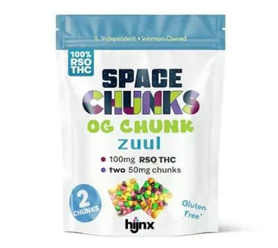 HIJNX Gummy RSO ZUUL OG 100mg Zuul Space Chunk | Gummies | 100mg/ea at Mystic Greenz