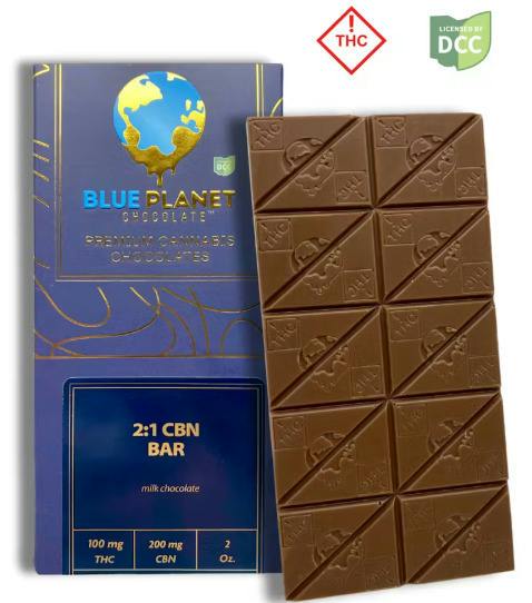 Milk Chocolate Bar 2:1 CBN:THC | Chocolates | 107.88mg/ea