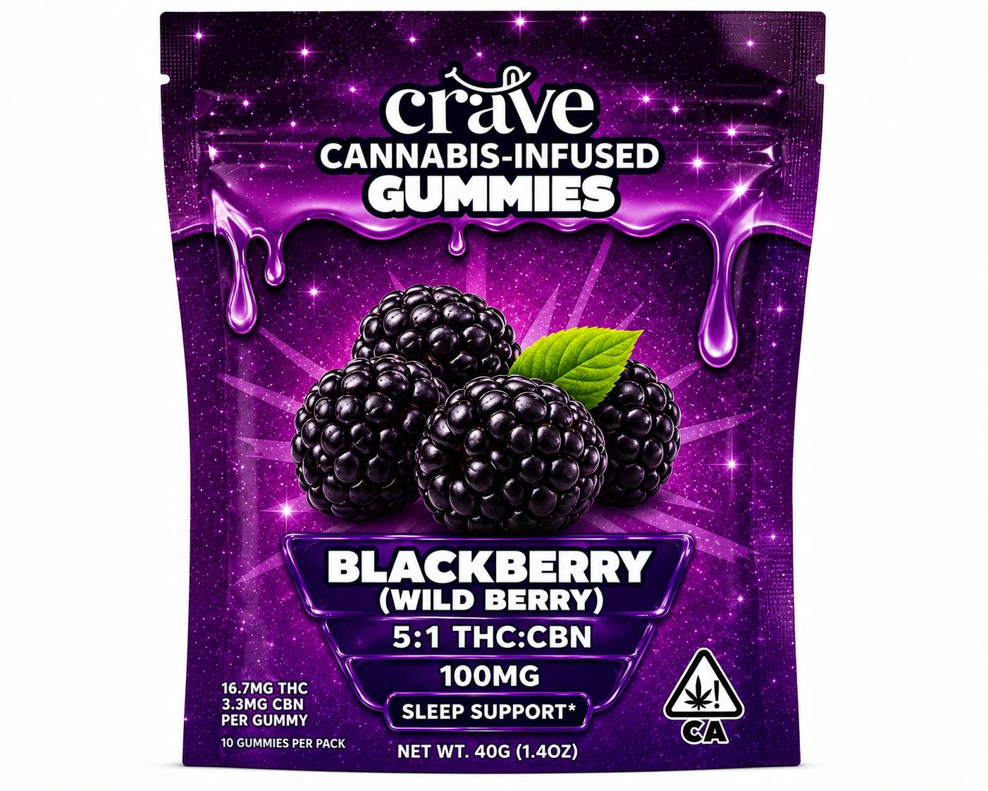 Blackberry Gummies 5:1 THC/CBN