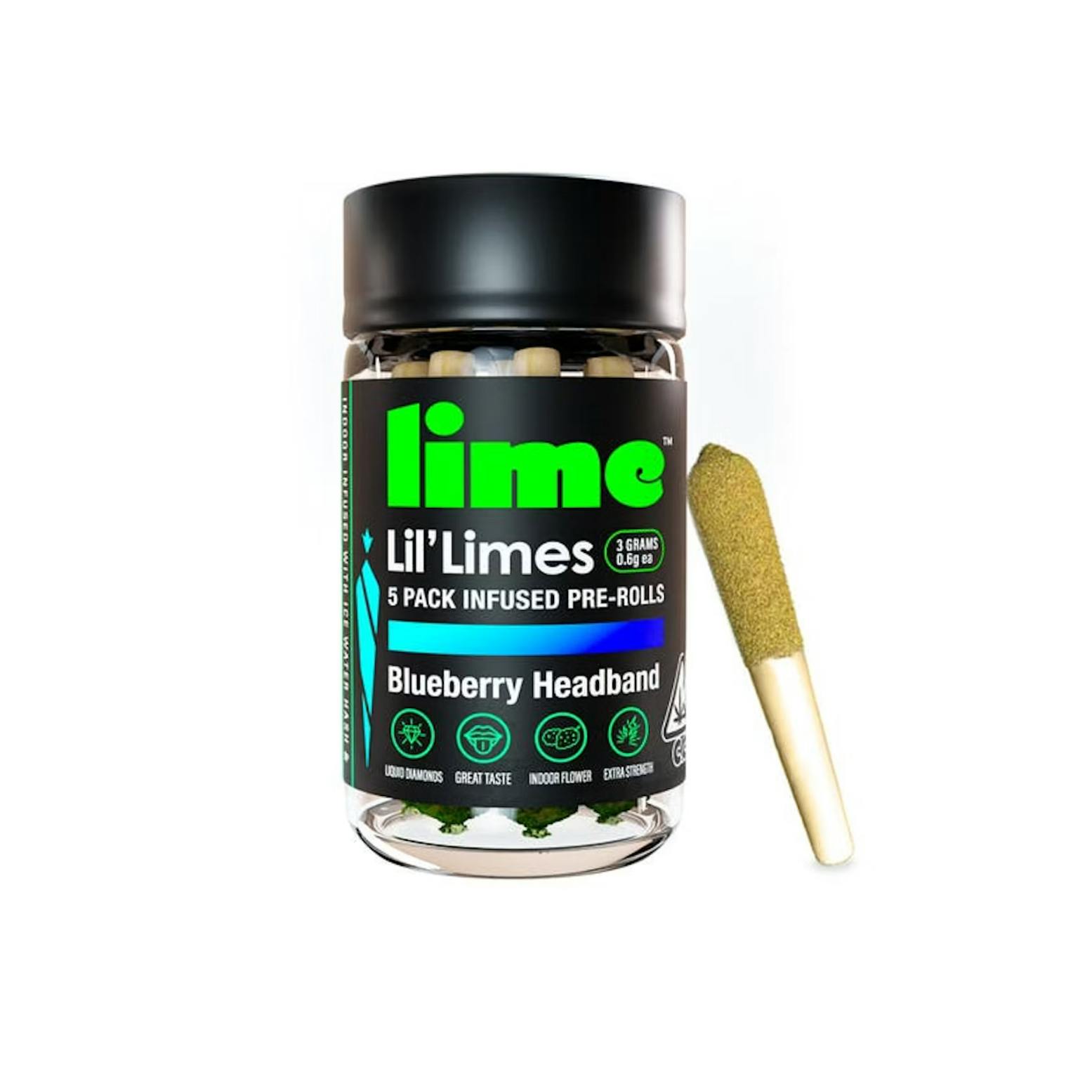 Lime — Blueberry Headband