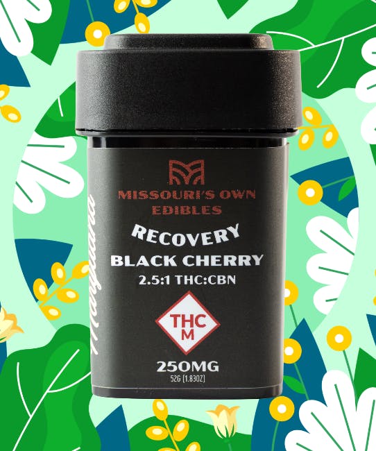 Black Cherry 2.5:1 THC:CBN Gummies | 250mg | 10ct | 25mg/ea by Vivid