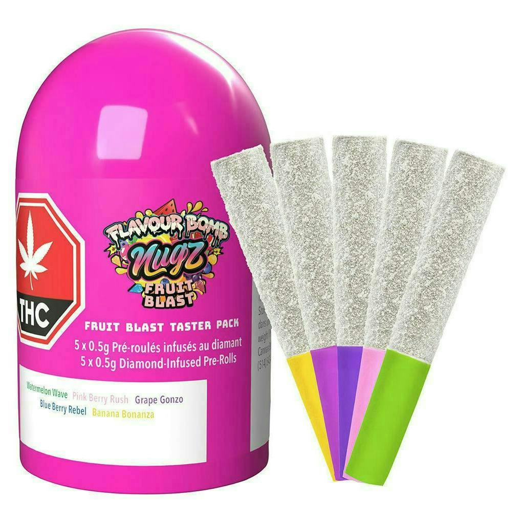 Fruit Blast Taster Pack | Flavour Bomb Infused Minis | 0.5g each | 5pk