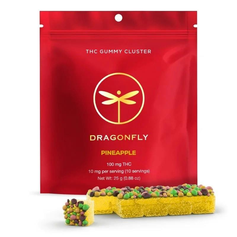 Pineapple Clusters | Gummies | 100mg | 10pk | 10mg/ea by Dragonfly