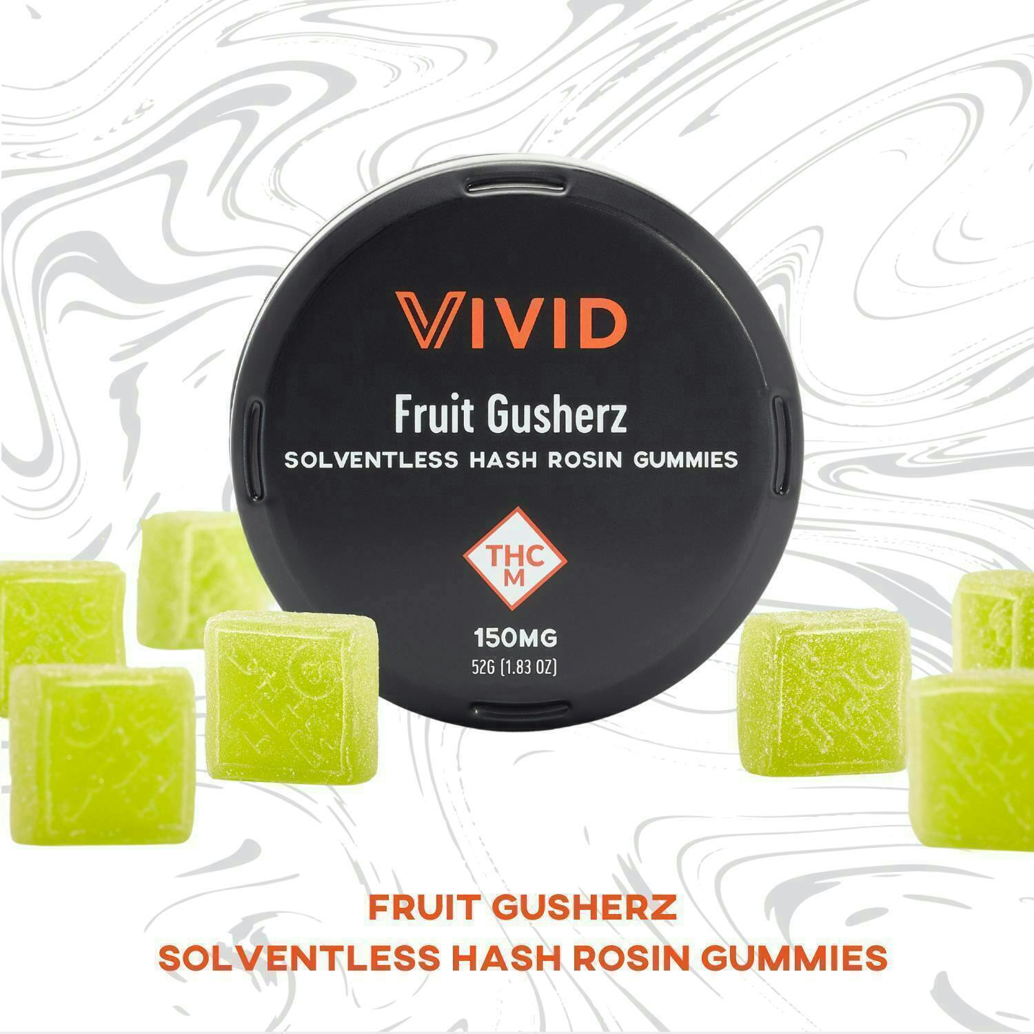 Fruit Gusherz Rosin Gummies | 150mg | 10ct | 15mg/ea by Vivid