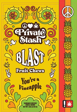 You're A Fineapple Fruit Chew | Gummies | 2pk | 50mg/ea