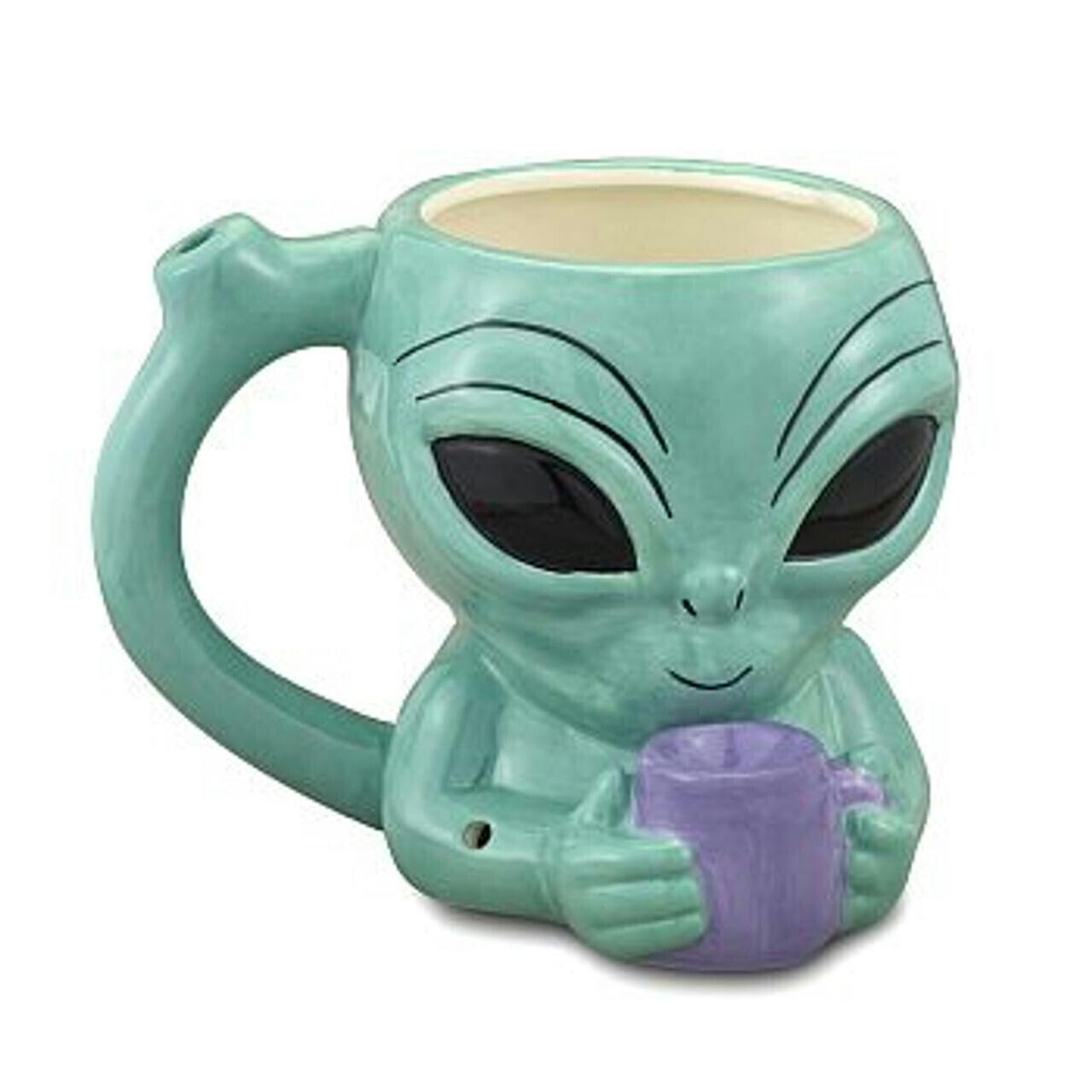 Alien Ceramic Mug Pipe | Tax Included | Accessories