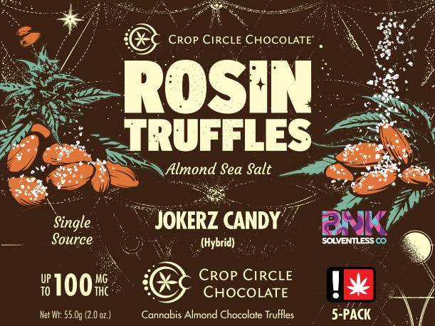 Almond Sea Salt Dark Chocolate Truffle: Chocolates - 5pk - 20mg/ea