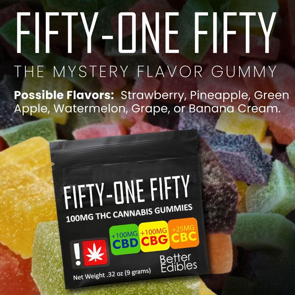 4:4:4:1 THC:CBD:CBG:CBC 'Quads': Fifty-one Fifty From Better E