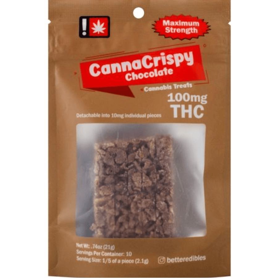 CannaCrispy - Chocolate (S) - 1pc Rice Krispy 100mg: Chocolates - 100mg/ea