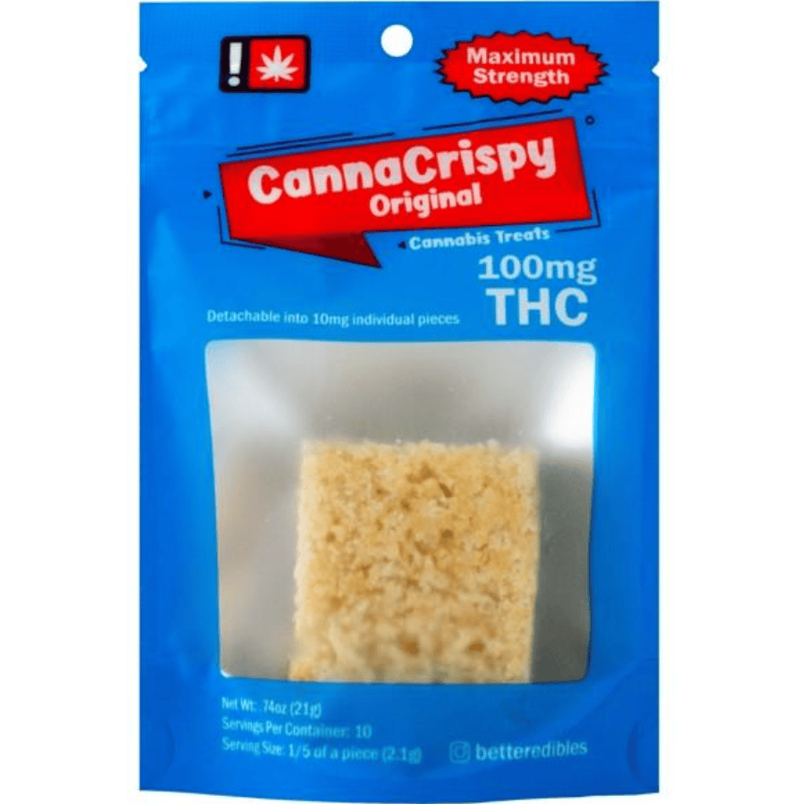 CannaCrispy - Original (S) - 1pc Rice Krispy 100mg: Baked Goods