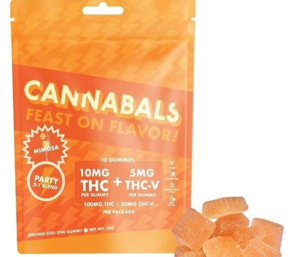 Mimosa Party Gummies | 100mg | 10ct | 10mg/ea by Cannabals