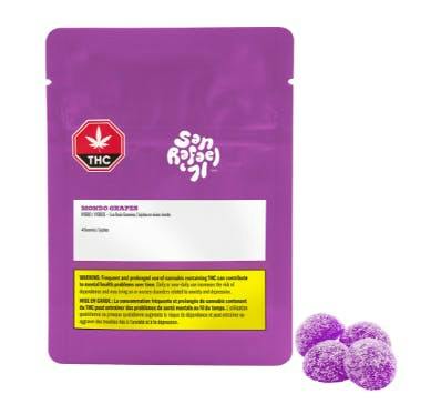Mondo Grapes | Live Resin Gummies | 10mg | 4pk | 2.5mg/ea