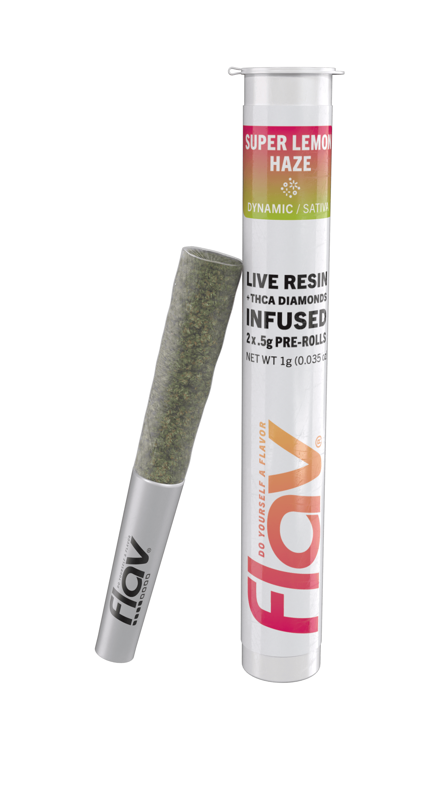 Live Resin + THCA Infused Preroll Pack - 2 x 0.5g - Super Lemon Haze