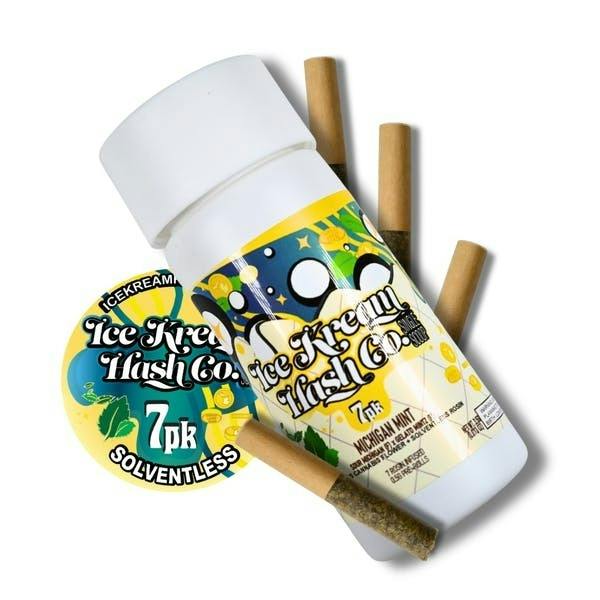 Michigan Mint | Single Scoop Rosin Infused Minis | 0.5g each | 7pk by Ice Kream Hash Co.
