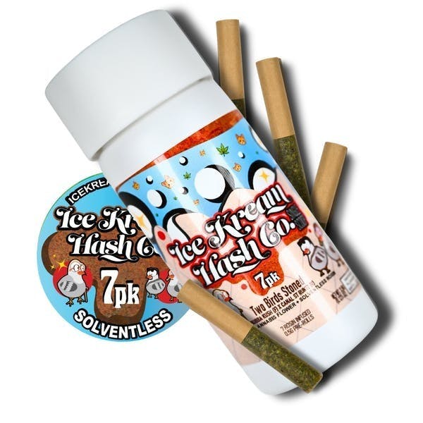 Two Birds Stoned | Single Scoop Rosin Infused Minis | 0.5g each | 7pk by Ice Kream Hash Co.