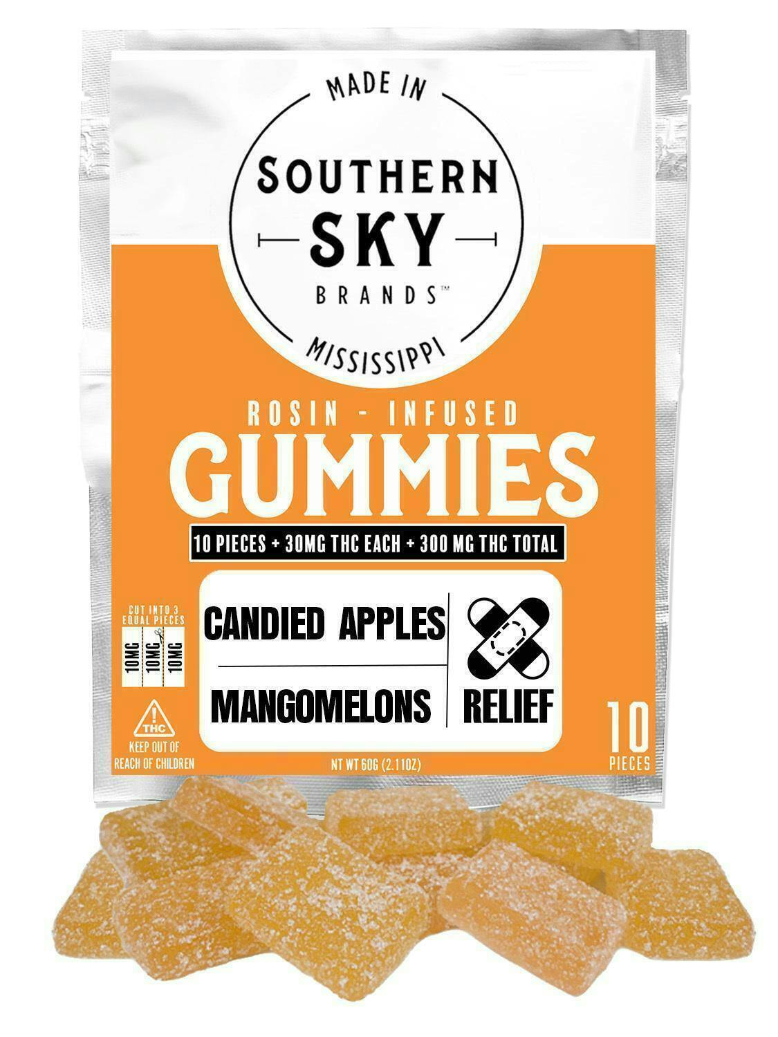 MangoMelons x Candied Apples Rosin Gummies · 300mg · 10ct