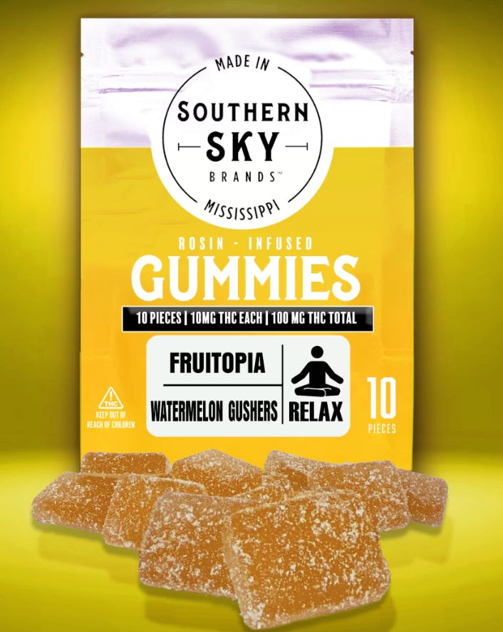 Fruitopia x Watermelon Gushers Rosin Gummies · 100mg · 10ct