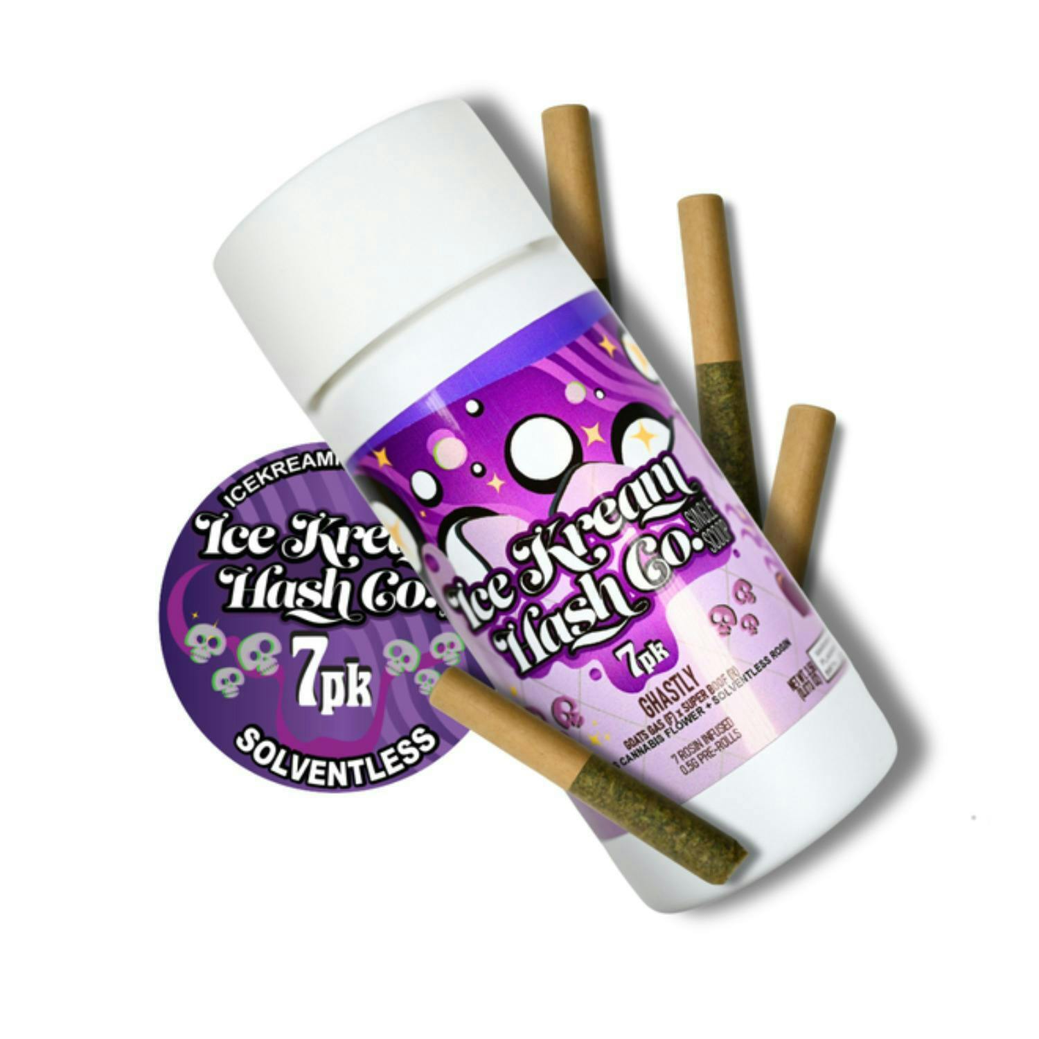 Ghastly | Single Scoop Rosin Infused Minis | 0.5g each | 7pk by Ice Kream Hash Co.