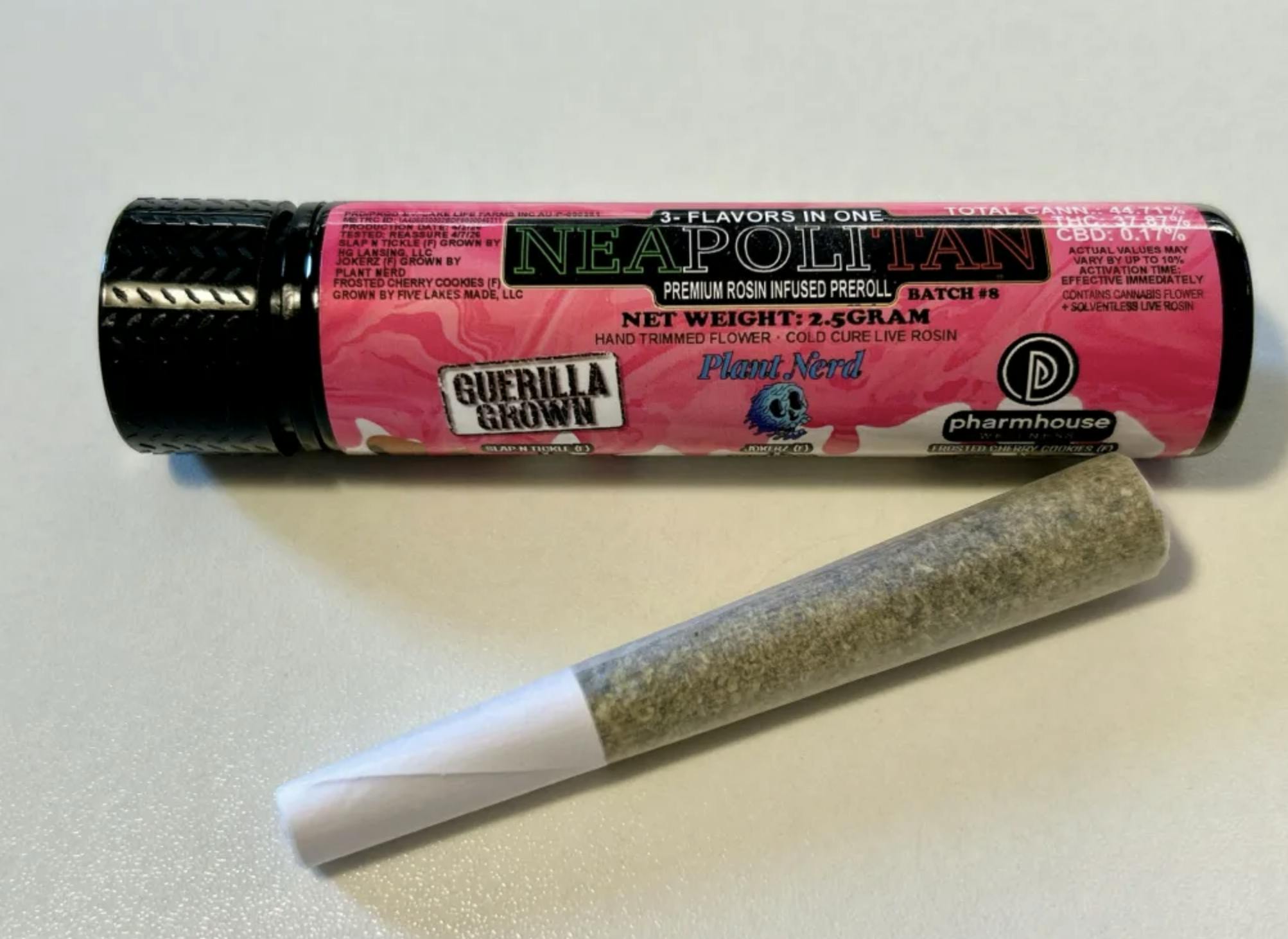 Neapolitan Batch #8 | Rosin Infused Joint | 2.5g by Ice Kream Hash Co.