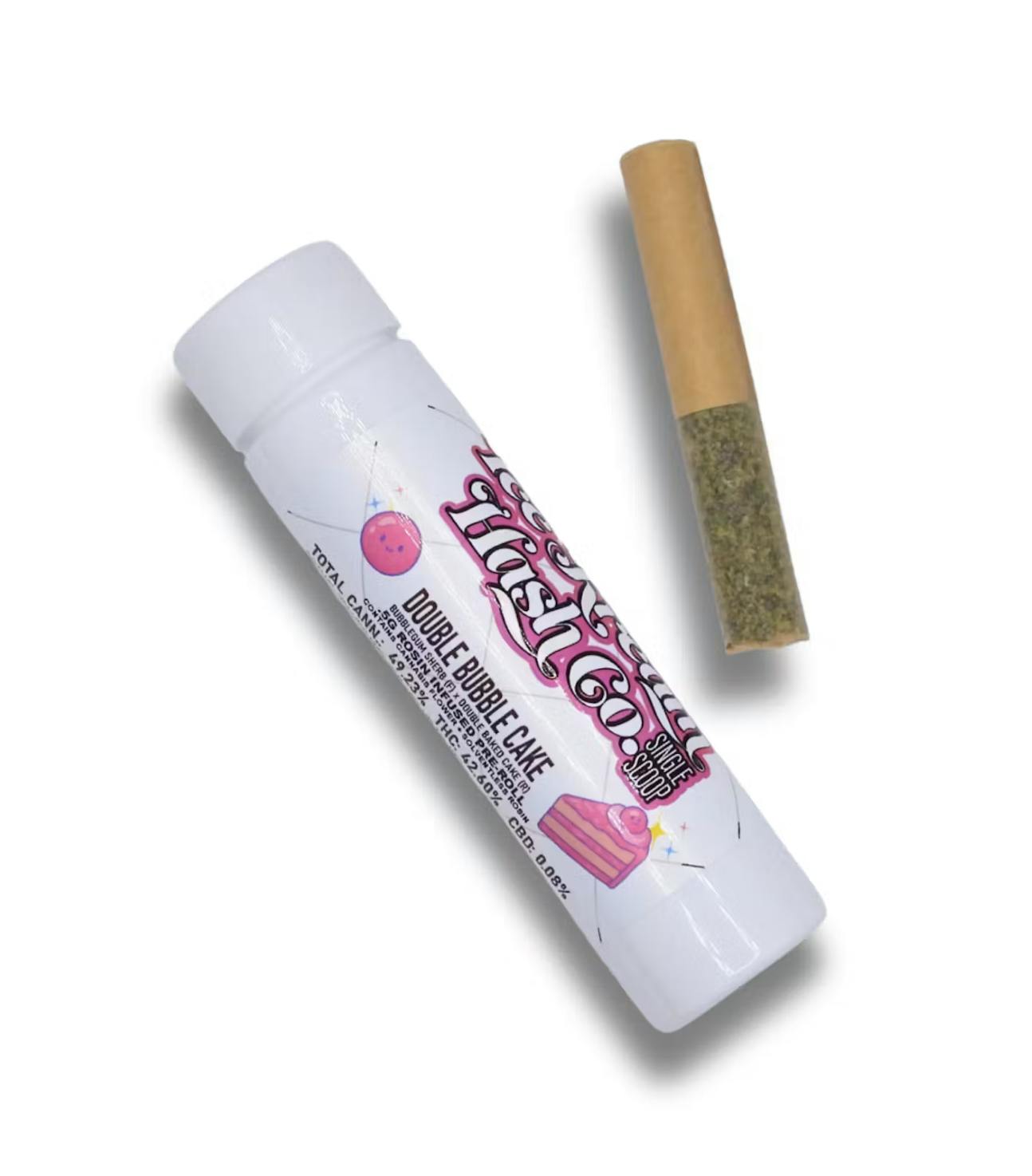Double Bubble Cake | Single Scoop Rosin Infused Mini | 0.5g by Ice Kream Hash Co.