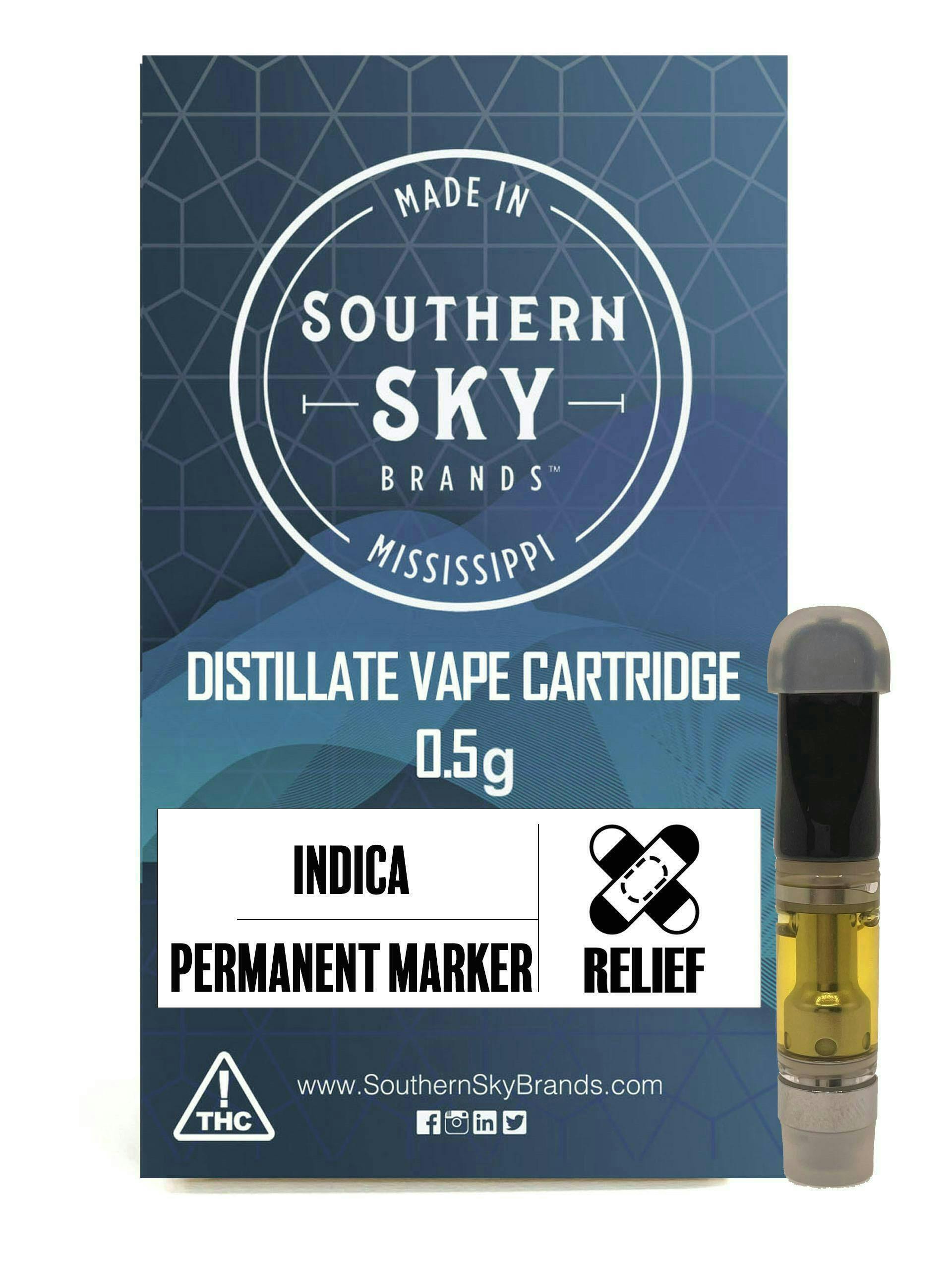 Permanent Marker | Cartridge | 0.5g by Southern Sky Brands