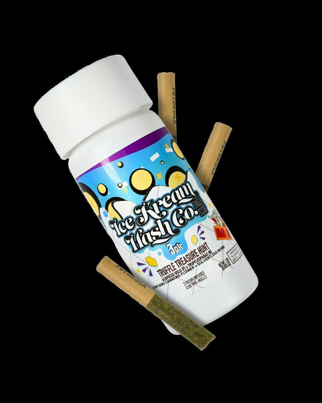 Truffle Treasure Hunt | Single Scoop Rosin Infused Minis | 0.5g each | 3pk by Ice Kream Hash Co.