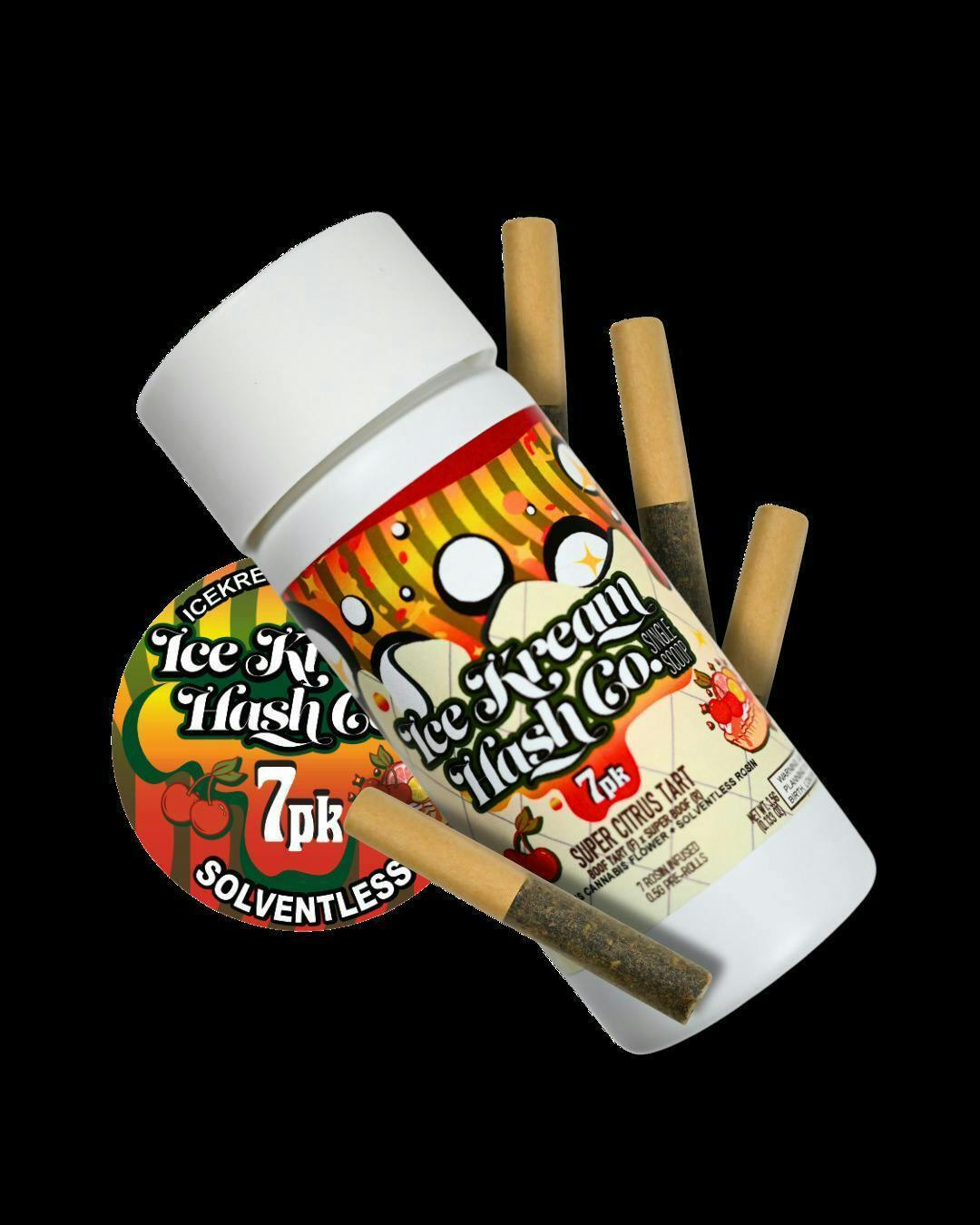 Super Citrus Tart | Single Scoop Rosin Infused Minis | 0.5g each | 7pk by Ice Kream Hash Co.
