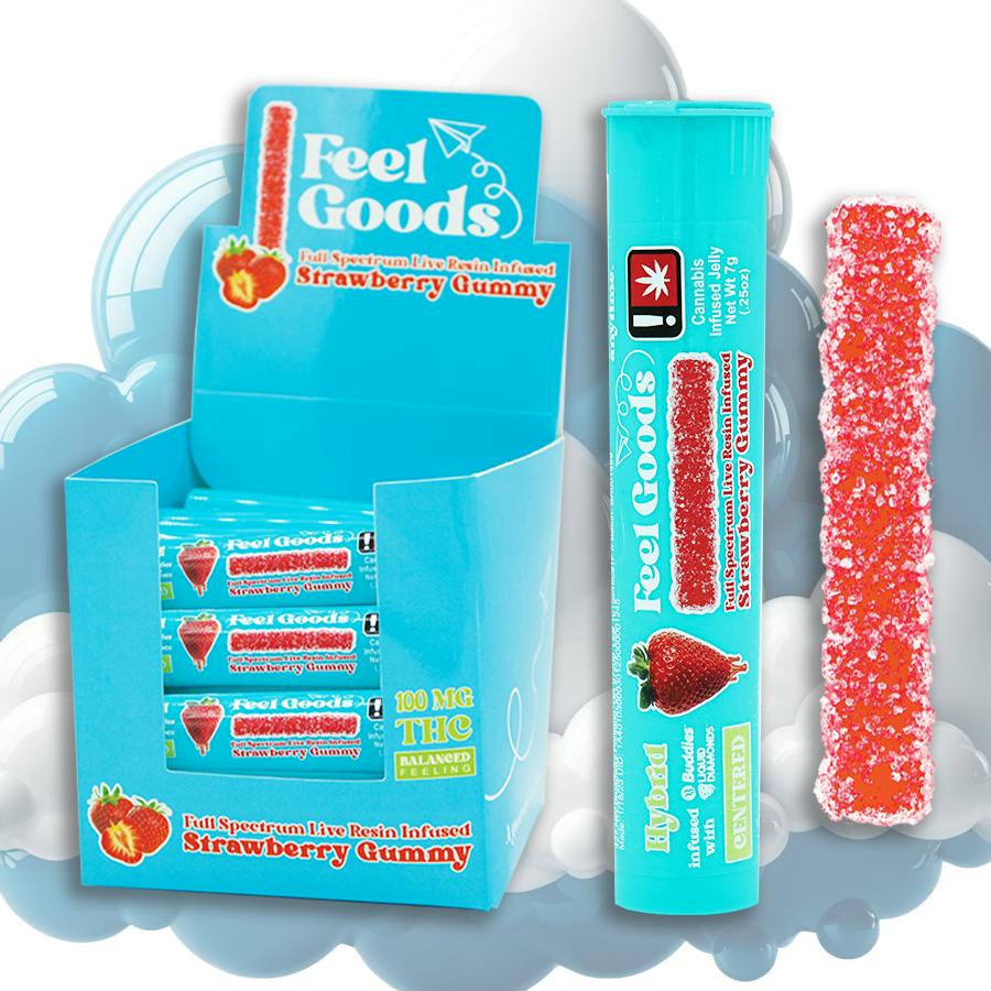 Strawberry Gummy Straws | Gummies | 100mg/ea