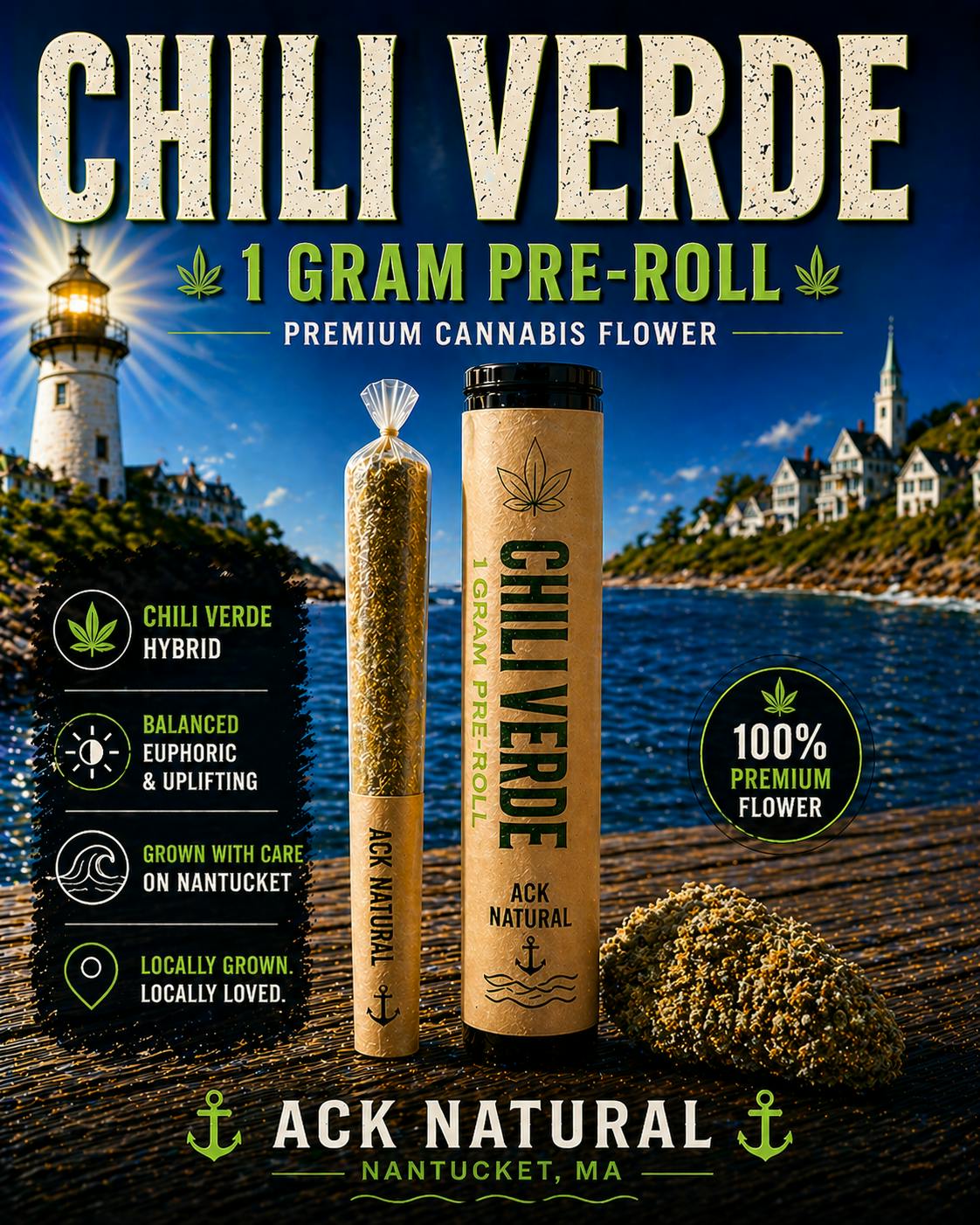 Chili Verde | Joints | 1g at ACK Natural Cannabis Dispensary