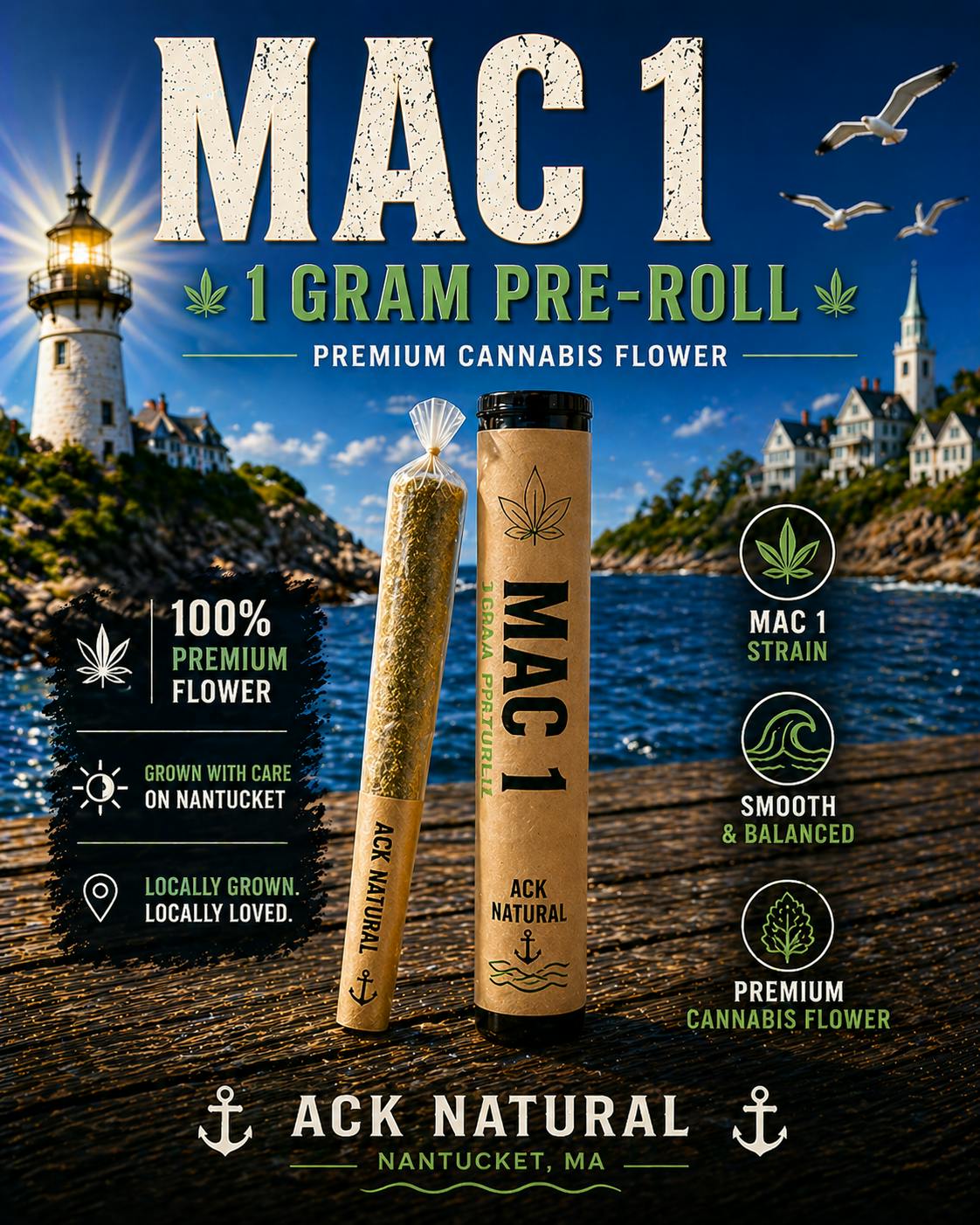Mac 1 | Joints | 1g at ACK Natural Cannabis Dispensary
