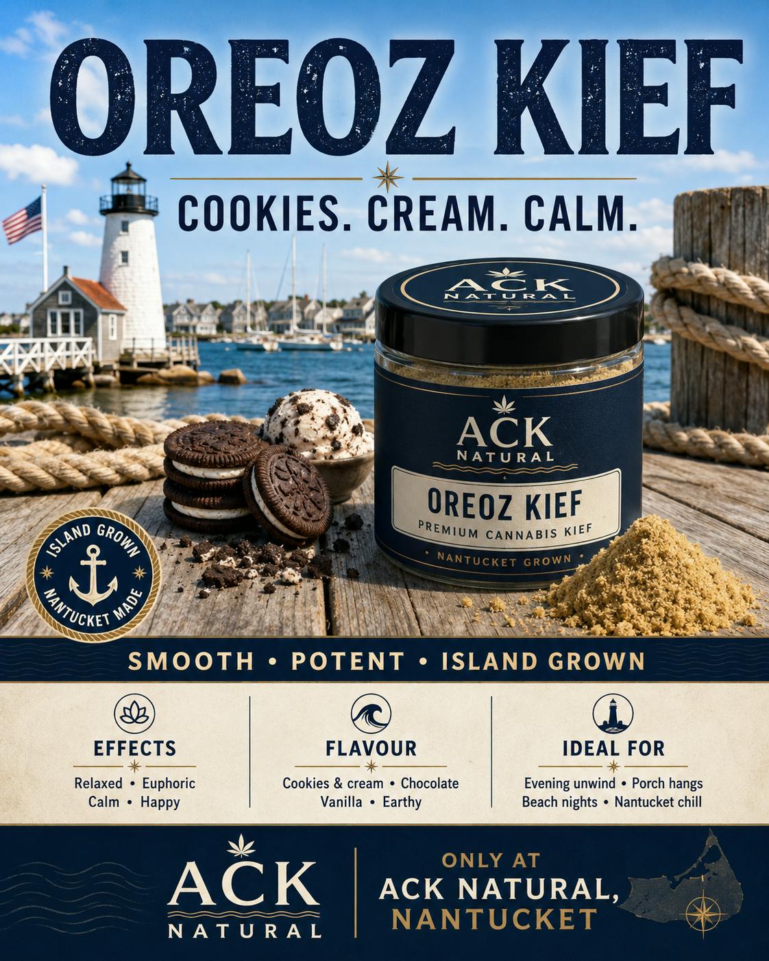 Oreoz | Solventless | Kief | 1g at ACK Natural Cannabis Dispensary