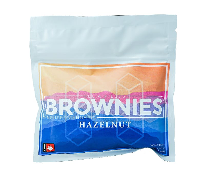 Helia Fields Hazelnut Brownie 100mg: Baked Goods